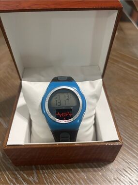 Blue Digital Heart Rate Sport Watch